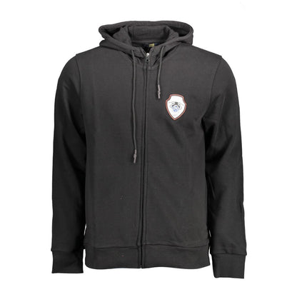 Sudadera con Capucha Negra de Algodón para Hombre Cavalli Class