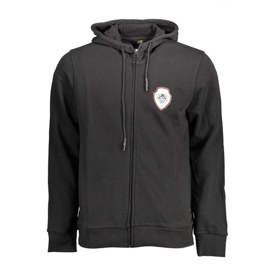 Sudadera con Capucha Negra de Algodón para Hombre Cavalli Class