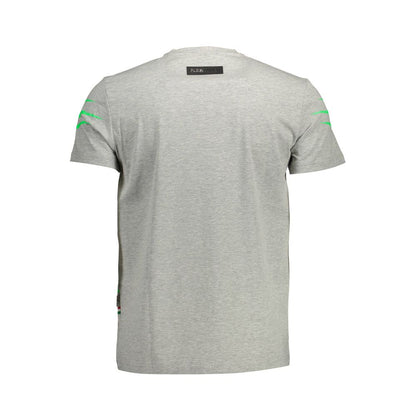 Camiseta de algodón gris para hombre Plein Sport