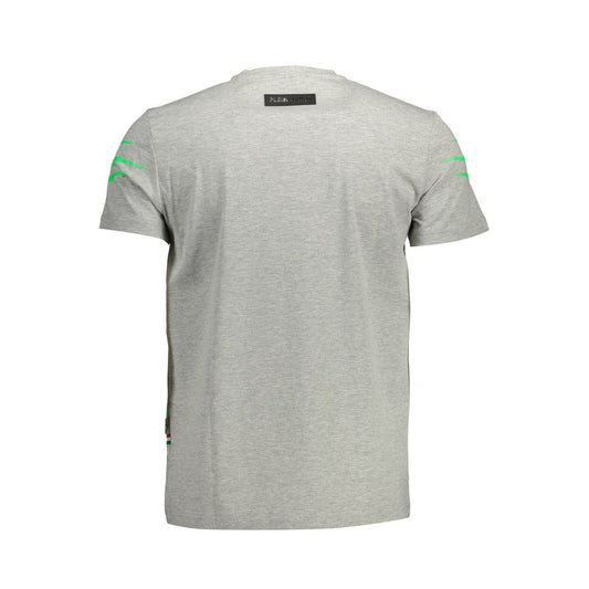 Camiseta de algodón gris para hombre Plein Sport