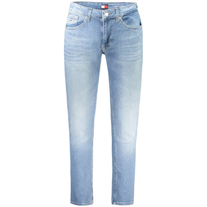 Tommy Hilfiger Azzurro Jean Ajustado de Algodón para Hombre