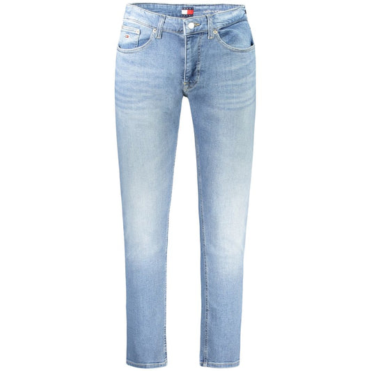 Tommy Hilfiger Azzurro Jean Ajustado de Algodón para Hombre