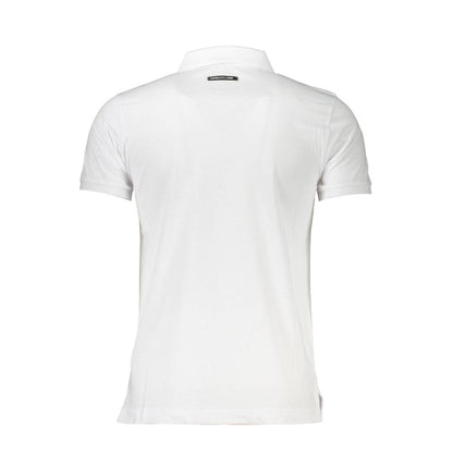 Polo de algodón blanco Cavalli Class para hombre
