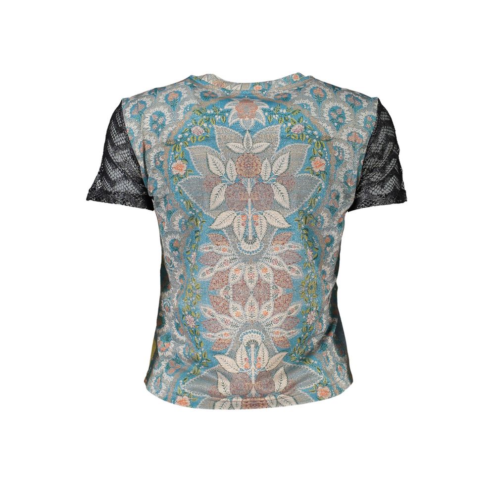 Camiseta de poliéster Desigual Azzurro para mujer