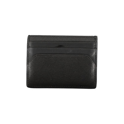 Cartera de cuero negra para hombre Tommy Hilfiger
