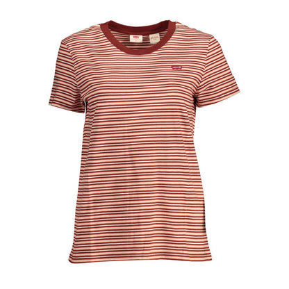 Camiseta de algodón para mujer Levi's Rosso