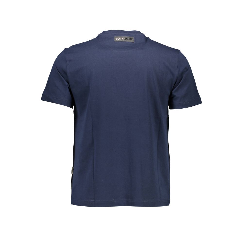 Camiseta de algodón azul Plein Sport para hombre