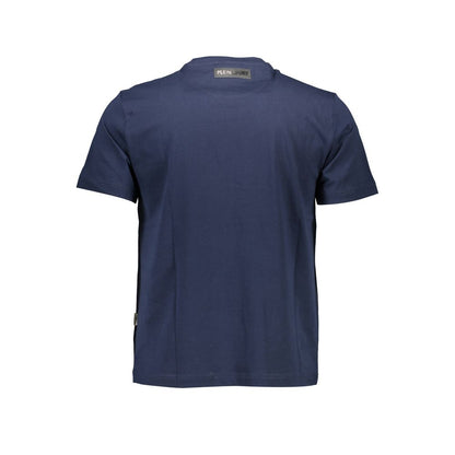 Camiseta de algodón azul Plein Sport para hombre