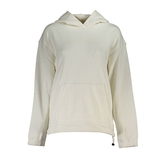 Sudadera Calvin Klein de algodón blanco para mujer