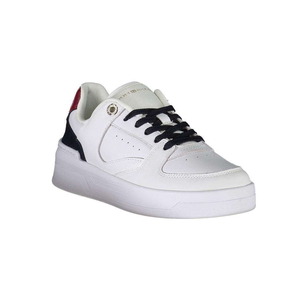 Zapatilla de Piel Blanca para Mujer Tommy Hilfiger