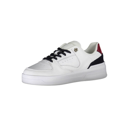 Zapatilla de Piel Blanca para Mujer Tommy Hilfiger