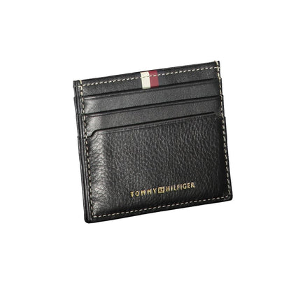 Tarjetero de piel Tommy Hilfiger Nero para hombre