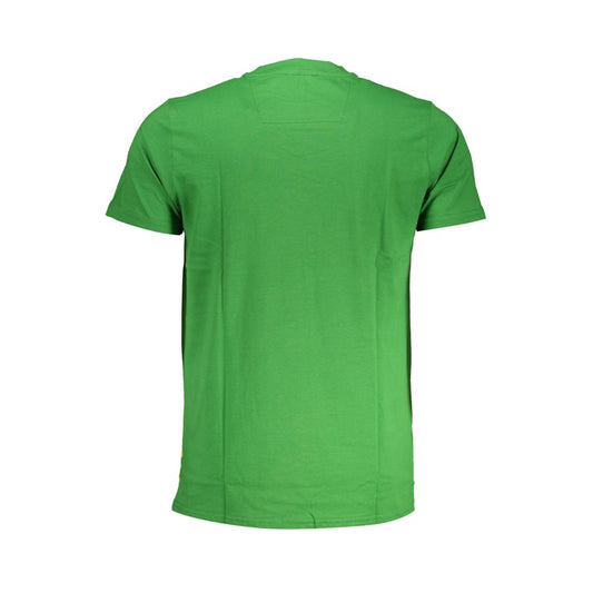 Camiseta de algodón verde para hombre Cavalli Class