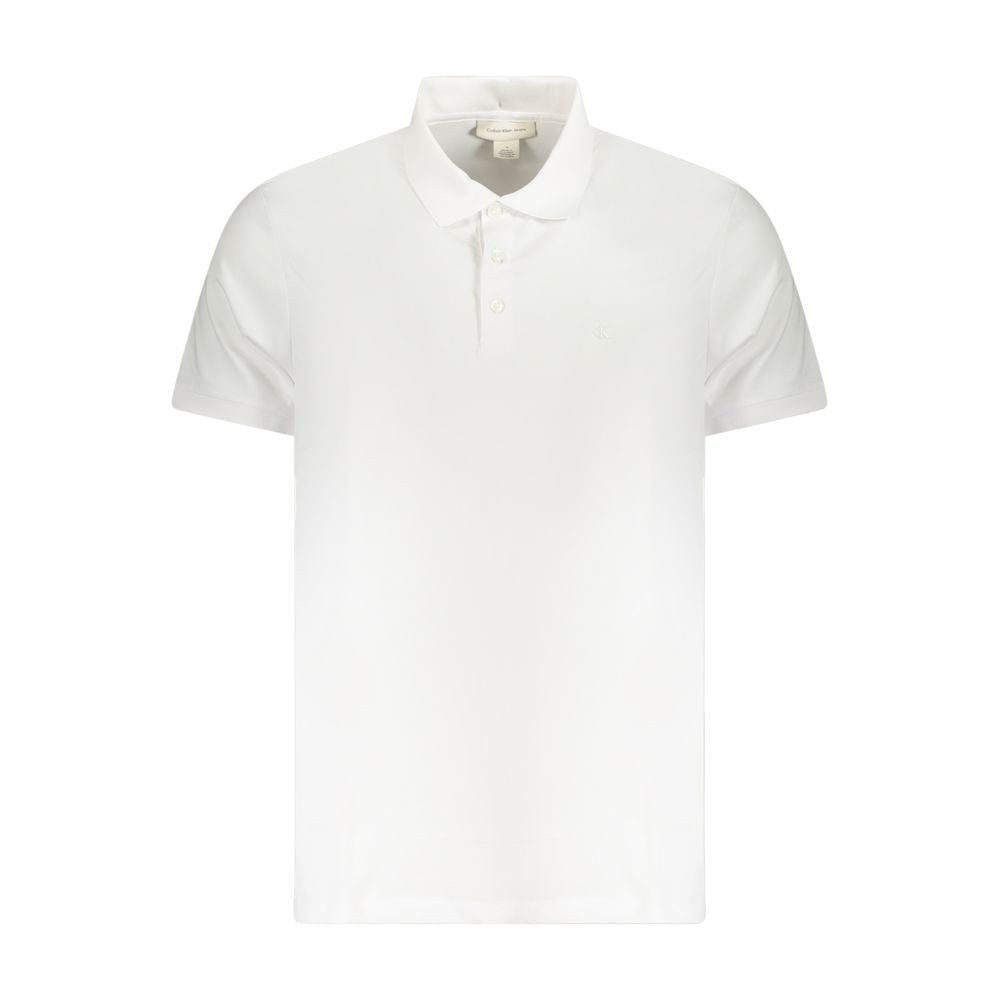 Polo de hombre Calvin Klein de algodón blanco