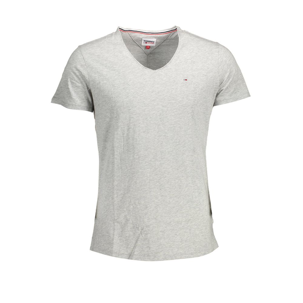 Tommy Hilfiger Camiseta de algodón gris para hombre