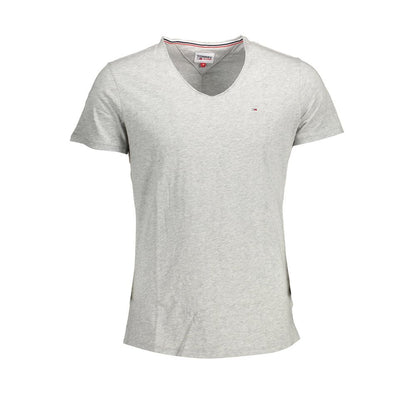 Tommy Hilfiger Camiseta de algodón gris para hombre
