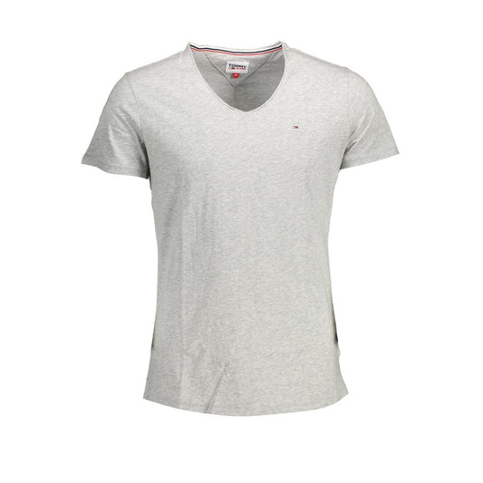 Tommy Hilfiger Camiseta de algodón gris para hombre