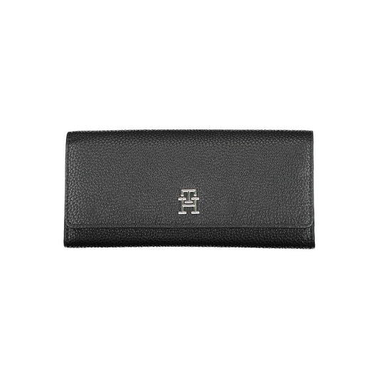 Cartera de mujer de poliuretano negro Tommy Hilfiger