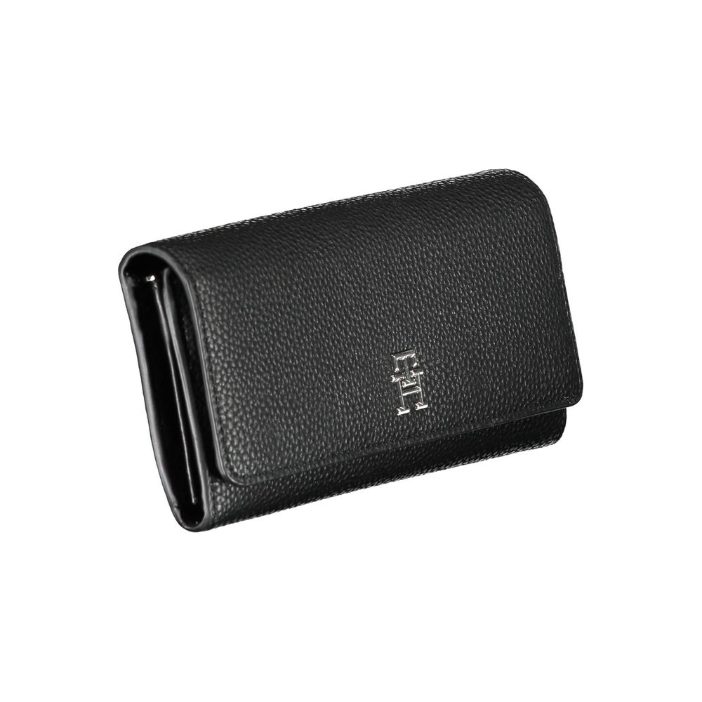 Cartera de mujer de poliuretano negro Tommy Hilfiger