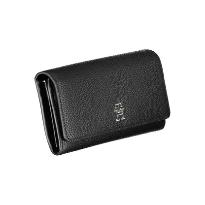 Cartera de mujer de poliuretano negro Tommy Hilfiger