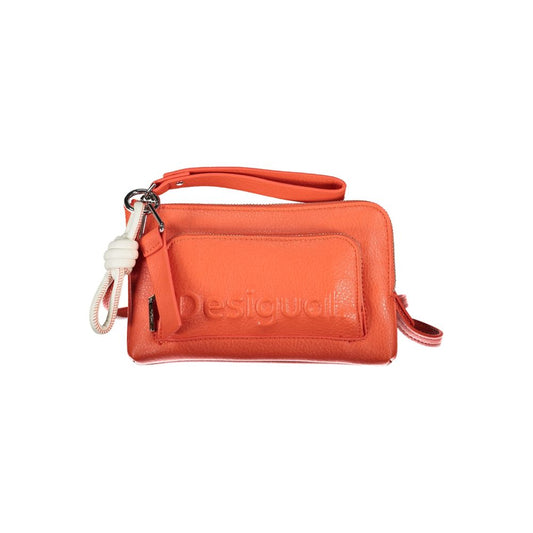 Desigual Bolso de Hombro Rosa Poliuretano para Mujer