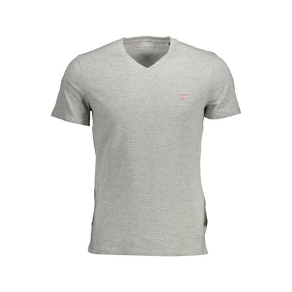 Camiseta de algodón orgánico gris para hombre Guess Jeans