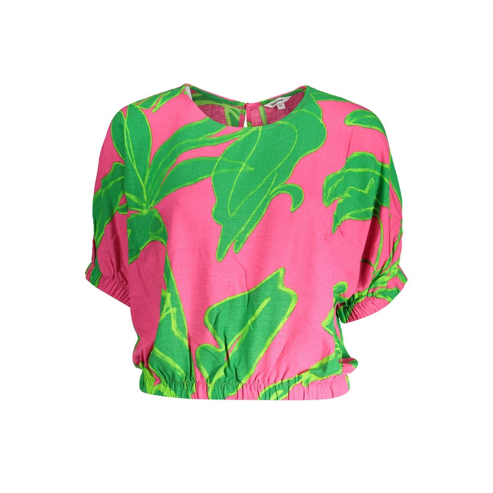 Blusa de viscosa Rosa de mujer Desigual
