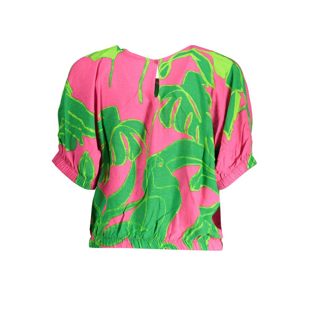 Blusa de viscosa Rosa de mujer Desigual