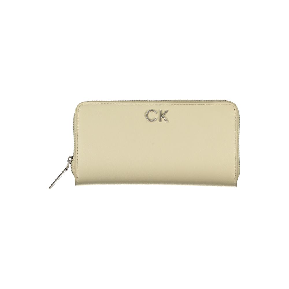 Calvin Klein Beige Polyurethane Women's Wallet