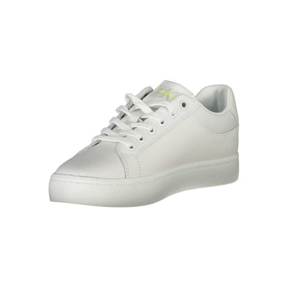 Zapatillas deportivas de cuero blanco Calvin Klein para mujer