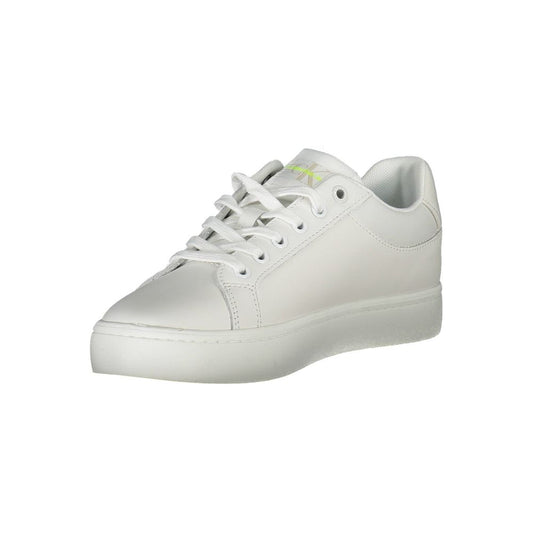 Zapatillas deportivas de cuero blanco Calvin Klein para mujer