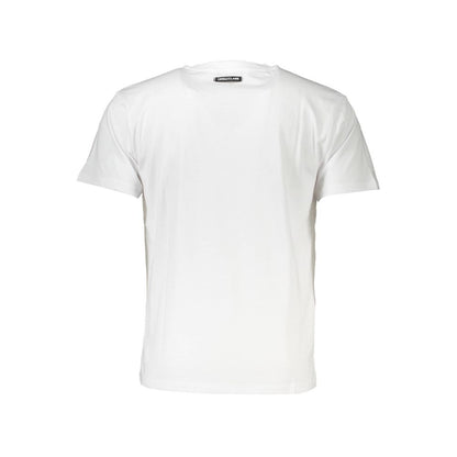 Camiseta de algodón blanco Cavalli Class para hombre