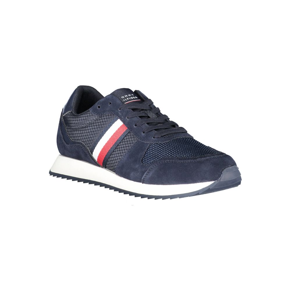Zapatillas de hombre de poliéster azul Tommy Hilfiger
