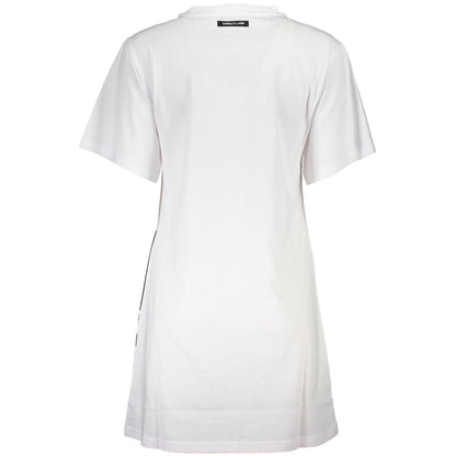 Vestido blanco de algodón para mujer Cavalli Class