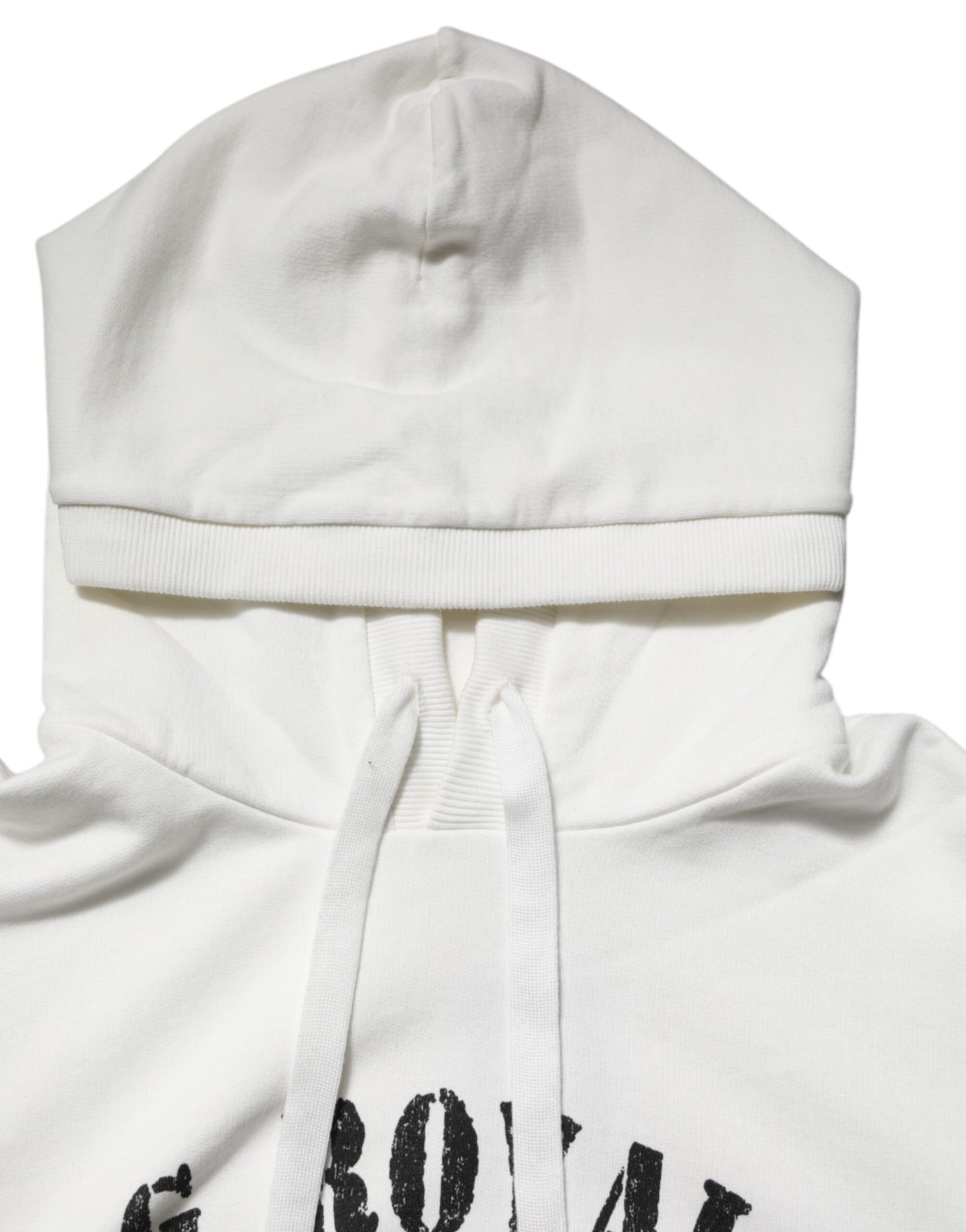 Sudadera con capucha Dolce & Gabbana de algodón blanco con estampado DG ROYAL