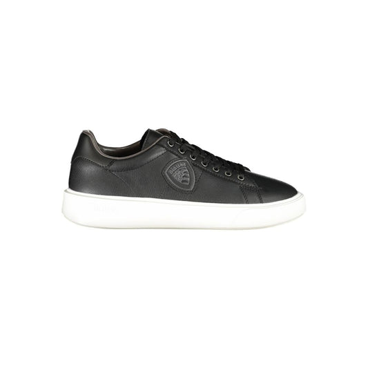 Blauer Zapatilla de Poliuretano Negra para Hombre
