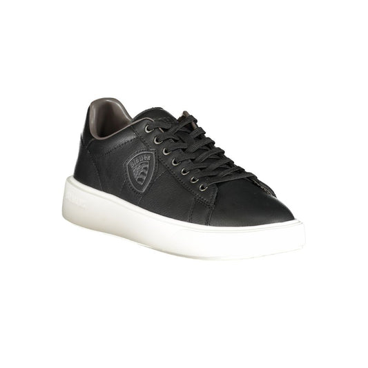 Blauer Zapatilla de Poliuretano Negra para Hombre