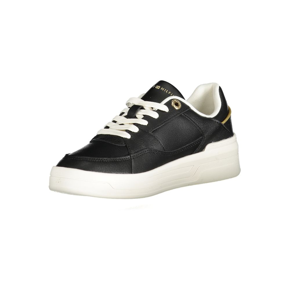 Zapatilla de mujer Tommy Hilfiger negra de poliuretano
