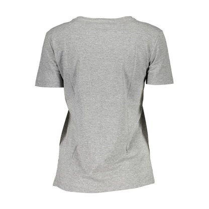 Camiseta de algodón gris Guess Jeans para mujer