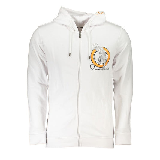 Sudadera de hombre Cavalli Class de algodón blanco