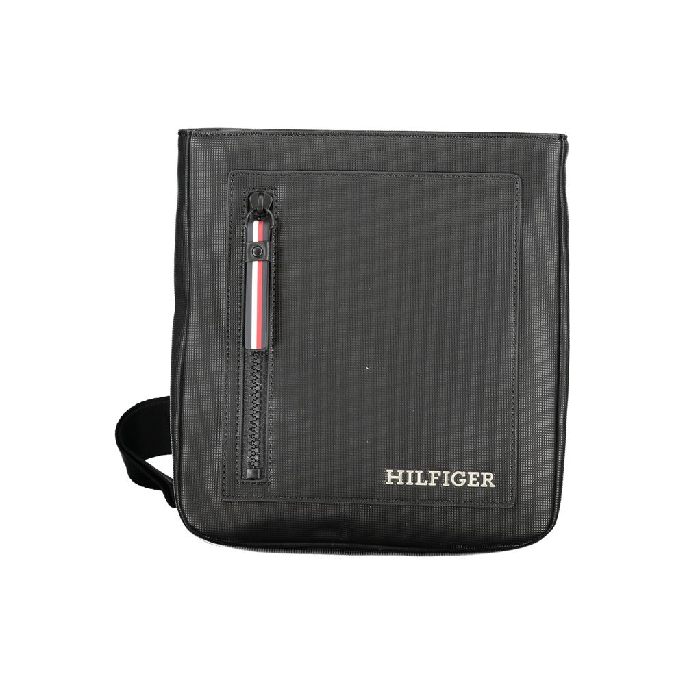Bolso de hombro de poliuretano negro para hombre Tommy Hilfiger