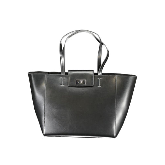 Bolso de mano Calvin Klein negro de poliéster reciclado para mujer