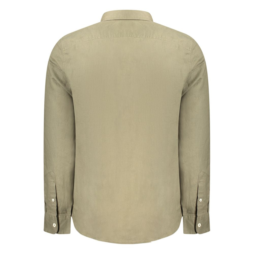 Camisa de Lino Verde Timberland para Hombre
