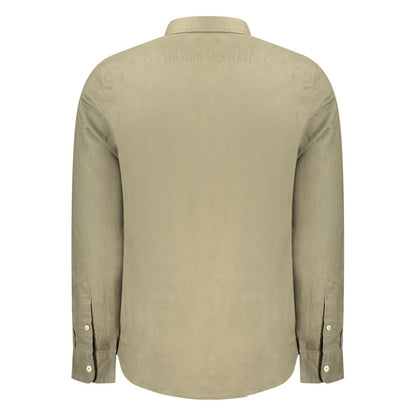 Camisa de Lino Verde Timberland para Hombre