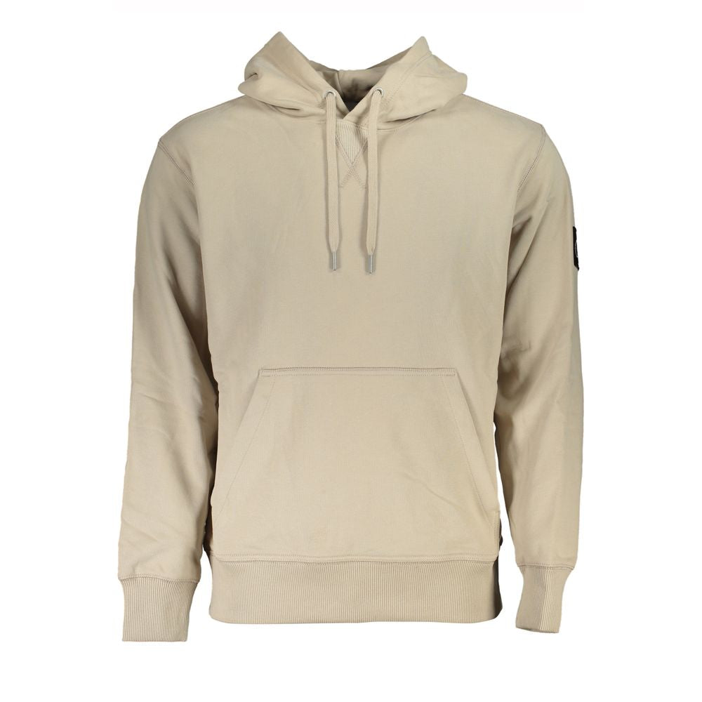 Sudadera Calvin Klein de algodón beige para hombre
