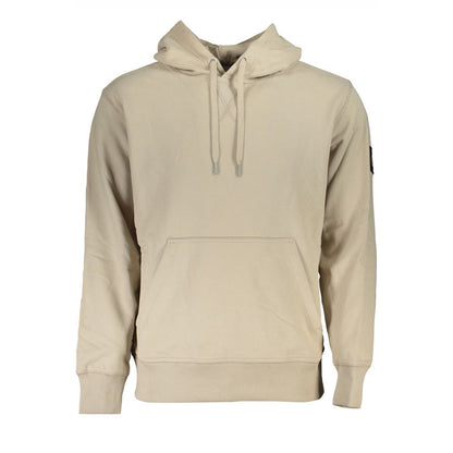 Sudadera Calvin Klein de algodón beige para hombre
