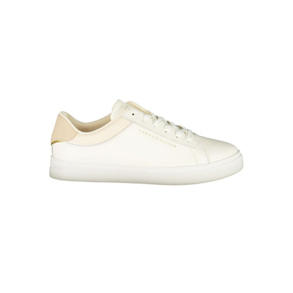 Zapatilla para mujer de poliuretano beige Tommy Hilfiger