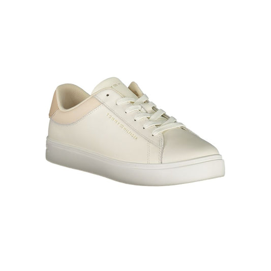 Zapatilla para mujer de poliuretano beige Tommy Hilfiger