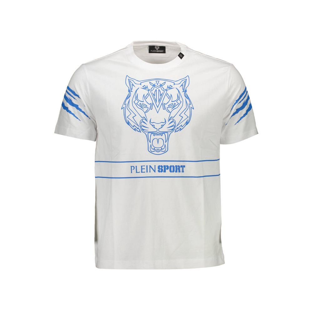 Camiseta de algodón blanca Plein Sport para hombre