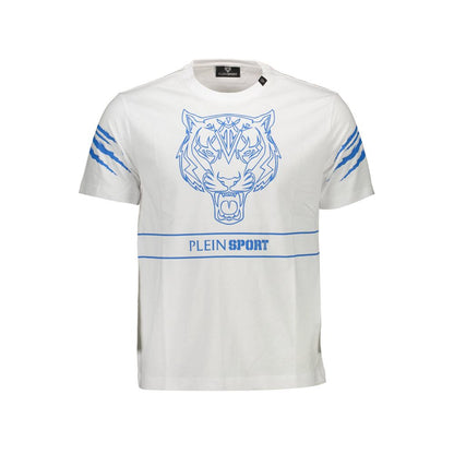 Camiseta de algodón blanca Plein Sport para hombre